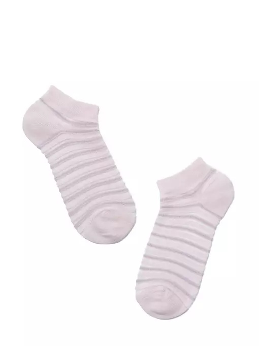 Носки женские хлопковые active (короткие, люрекс) 123 светло-розовый, 17С-71СП, 36-37 (23), CONTE ELEGANT,  - 2