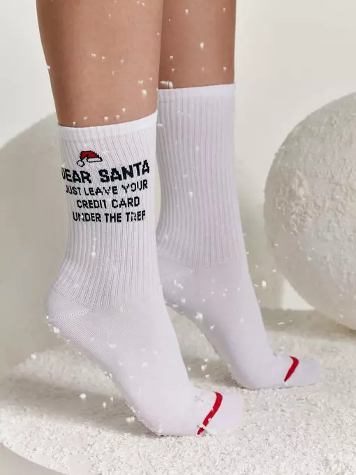 Новогодние женские носки conte new year 279 белый, 21С-34СП, 36-39 (23-25), CONTE ELEGANT,  - 3