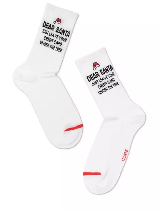 Новогодние женские носки conte new year 279 белый, 21С-34СП, 36-39 (23-25), CONTE ELEGANT,  - 4