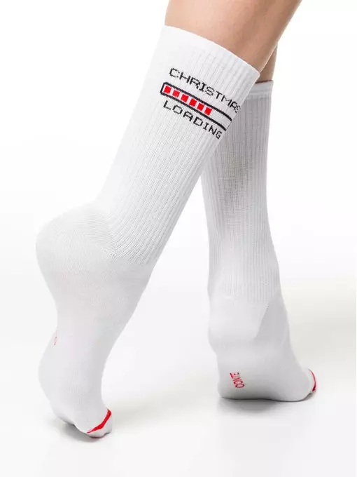 Новогодние женские носки conte new year 281 белый, 21С-34СП, 36-39 (23-25), CONTE ELEGANT,  - 3
