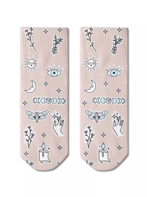 Носки женские conte fantasy (короткие, печать) 331 бежевый, 21С-112/1СП, 36-39 (23-25), CONTE ELEGANT,  - 2