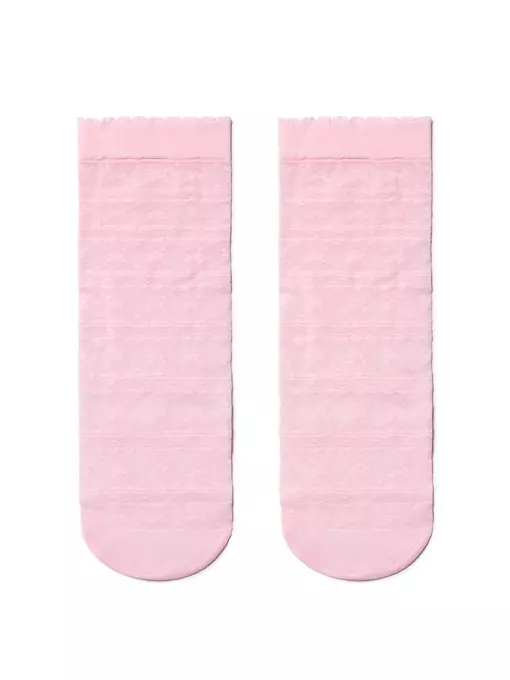 Тонкие женские носки fantasy с ажурным рисунком 19с-112сп light pink, 19С-112СП, 36-39 (23-25), CONTE ELEGANT,  - 2