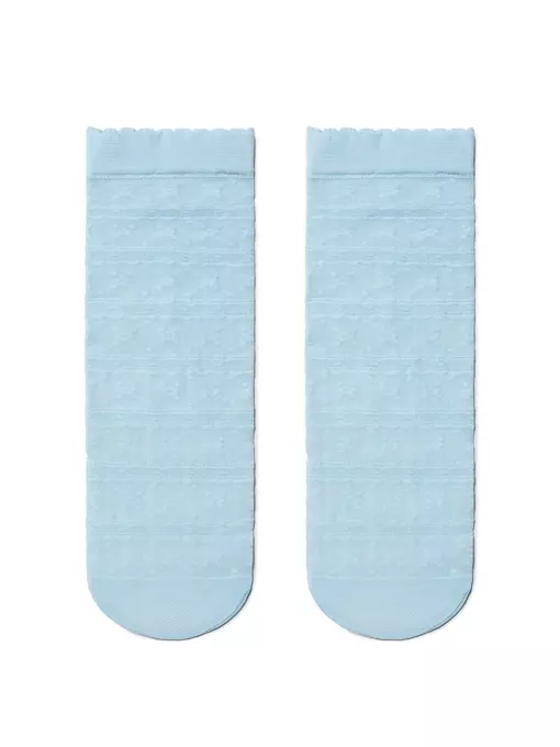 Тонкие женские носки fantasy с ажурным рисунком 19с-112сп light blue, 19С-112СП, 36-39 (23-25), CONTE ELEGANT,  - 2