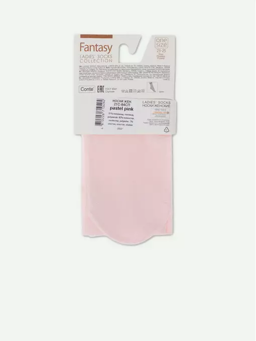 Носки женские сияющие с люрексом conte 21с-84сп pastel pink, 21С-84СП, 36-39 (23-25), CONTE ELEGANT,  - 3