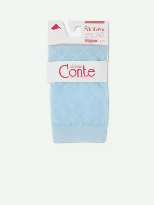 Носки женские в крупные ромбы conte 21с-145сп light blue, 21С-145СП, 36-39 (23-25), CONTE ELEGANT,  - 4