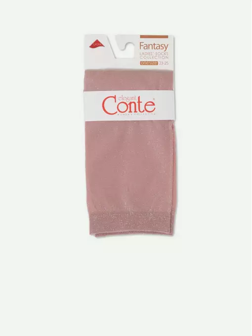 Носки женские сияющие с люрексом conte 21с-150сп dusty rose, 21С-150СП, 36-39 (23-25), CONTE ELEGANT,  - 3