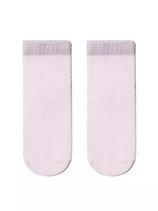 Носки женские хлопковые ajour (короткие, люрекс) светло-розовый, 15С-81СП, 36-37 (23), CONTE ELEGANT,  - 2