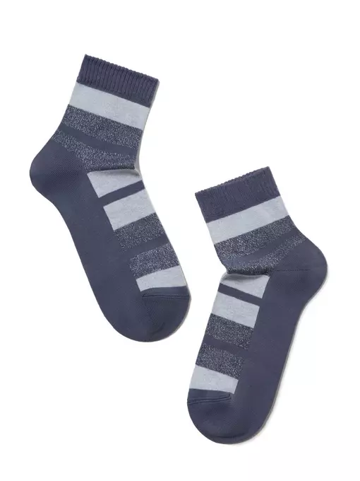 Носки женские хлопковые classic (люрекс) 082 темный джинс, 16С-26СП, 36-37 (23), CONTE ELEGANT,  - 2