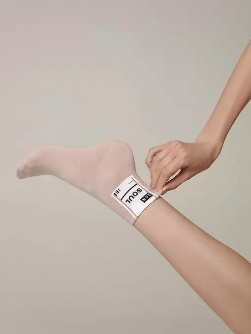 ​носки женские хлопковые happy 290 бежевый, 18С-227СП, 36-39 (23-25), CONTE ELEGANT,  - 2