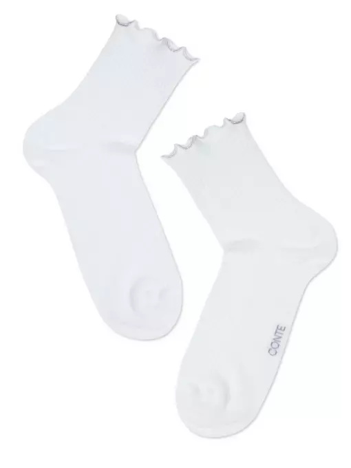 Носки женские хлопковые classic 253 белый, 20С-172СП, 38-39 (25), CONTE ELEGANT,  - 2