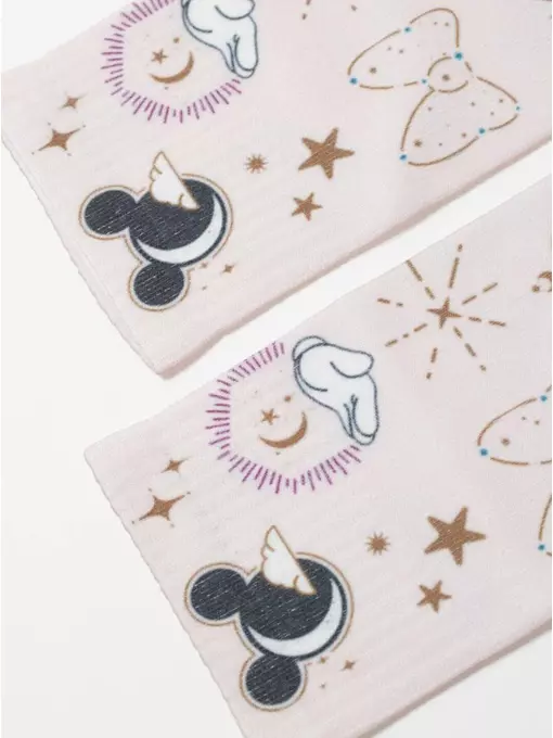 Укороченные женские носки с хлопком «mouse world» ©disney 346 пепельно-розовый, 21С-112СПМ, 36-39 (23-25), CONTE ELEGANT,  - 3