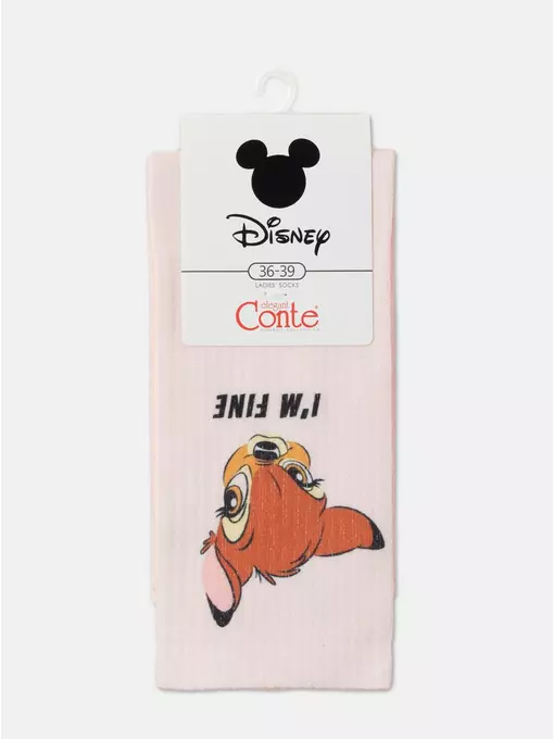 Носки женские хлопковые ©disney (удлиненные) 334 персик, 19С-236СПМ, 36-39 (23-25), CONTE ELEGANT,  - 4