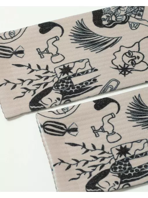 Удлиненные женские носки с хлопком fantasy 391 бежевый, 19С-236/1СП, 36-39 (23-25), CONTE ELEGANT,  - 4