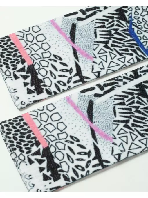 Удлиненные женские носки с хлопком fantasy 392 черно-белый, 19С-236/1СП, 36-39 (23-25), CONTE ELEGANT,  - 4