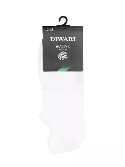 Носки мужские (ультракороткие) active diwari 17с-144сп 000 белый, 17С-144СП, 42-43 (27), DIWARI,  - 2
