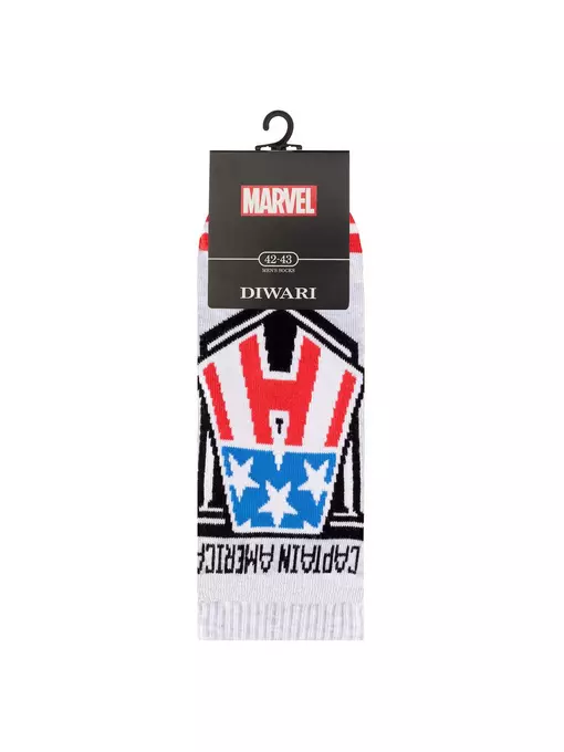 Носки мужские (короткие) diwari ©marvel 074 светло-серый, 17С-141СПМ, 42-43 (27), DIWARI,  - 3