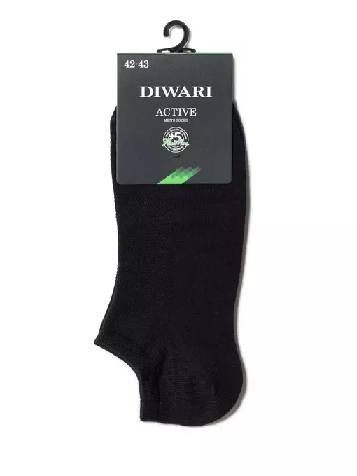 Мужские короткие спортивные носки diwari active 484 черный, 19С-181СП, 42-43 (27), DIWARI,  - 2