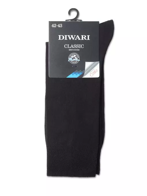 Классические носки из мерсеризованного хлопка diwari classic 000 черный, 20С-168СП, 44-45 (29), DIWARI,  - 2