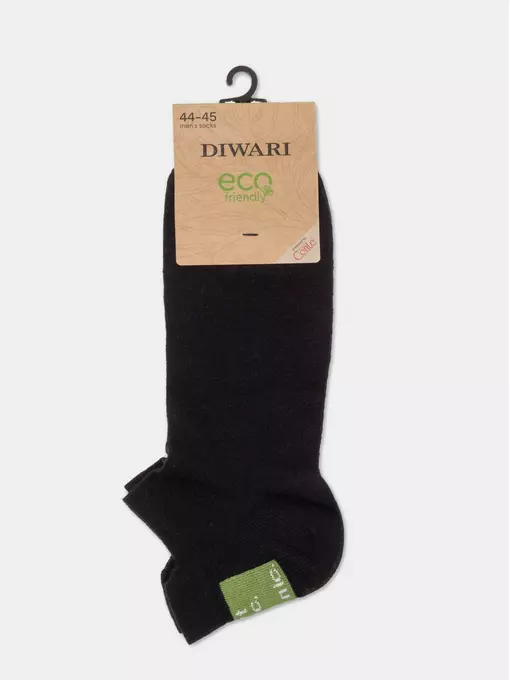 Короткие мужские носки с хлопком и коноплей diwari 147 черный, 20С-136СП, 40-41 (25), DIWARI,  - 4