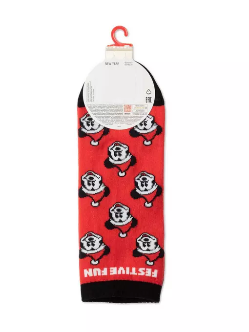 Новогодние мужские носки diwari new year disney 648 красный, 21С-70СПМ, 42-45 (27-29), DIWARI,  - 4
