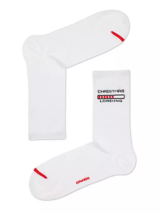 Новогодние мужские носки diwari new year 281 белый, 21С-35СП, 42-45 (27-29), DIWARI,  - 2