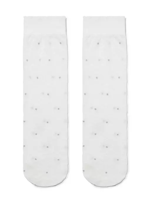 Гольфы детские conte с люрексом и снежинками ©disney frozen 20 bianco, 18С-173СПМ, 20, CONTE ELEGANT,  - 2