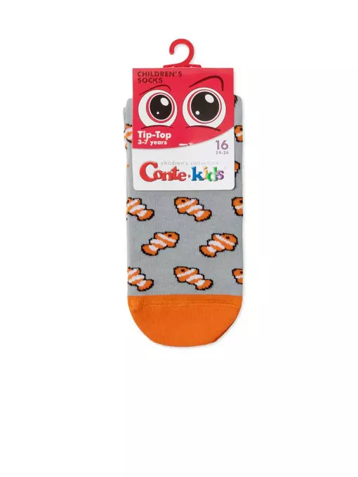 Антискользящие детские носки tip-top 634 серый, 7С-54СП, 16, CONTE-KIDS,  - 2