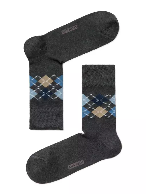 Хлопковые носки diwari в фирменной коробке (2 пары) 718 темно-серый, 17С-68СП, 40-41 (25), DIWARI,  - 2