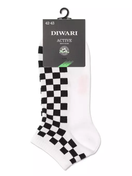 Носки мужские короткие diwari active 140 белый, , 42-43 (27), DIWARI, - 2