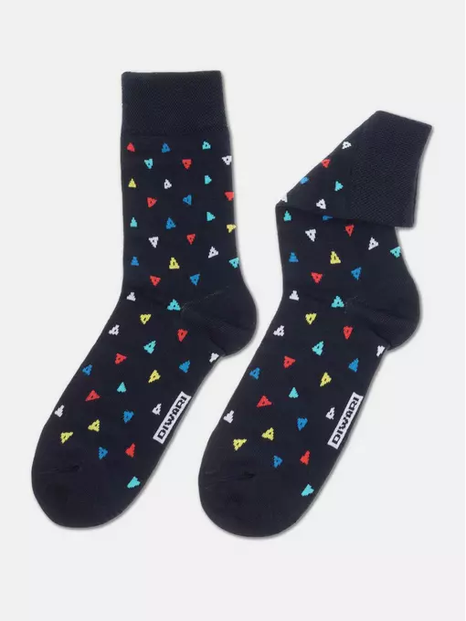 Хлопковые мужские носки diwari с рисунками (3 пары в коробке) 776, 20С-37СП, 42-43 (27), DIWARI,  - 3