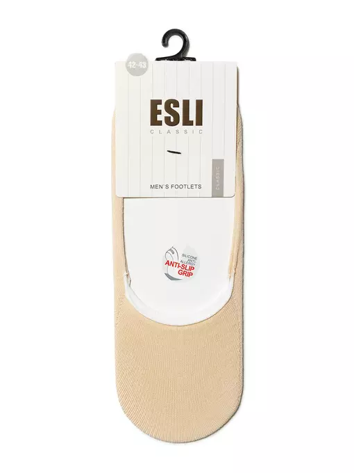 Подследники мужские esli classic 000 бежевый, 16С-18СПЕ, 40-41 (25), ESLI,  - 2