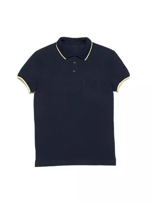 Футболка-поло с контрастной отделкой diwari md 944 patriot blue, 18С-720ТСП, 182-96/M, DIWARI,  - 5