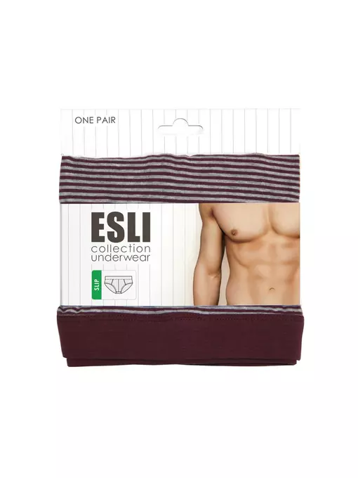 Трусы мужские esli eum003 burgundy, EUM003, 78,82/S, ESLI,  - 4