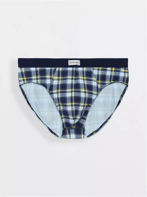 Трусы мужские diwari shape slip msl 815 (в коробке) royal blue-yellow, 18С-502ТСП, 86,90/M, DIWARI,  - 2