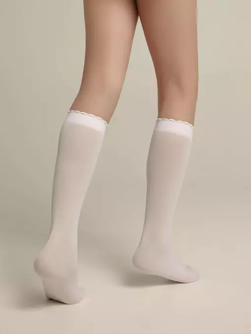 Детские матовые гольфы из микрофибры princess bianco, 22С-5СП, 18, CONTE ELEGANT,  - 2