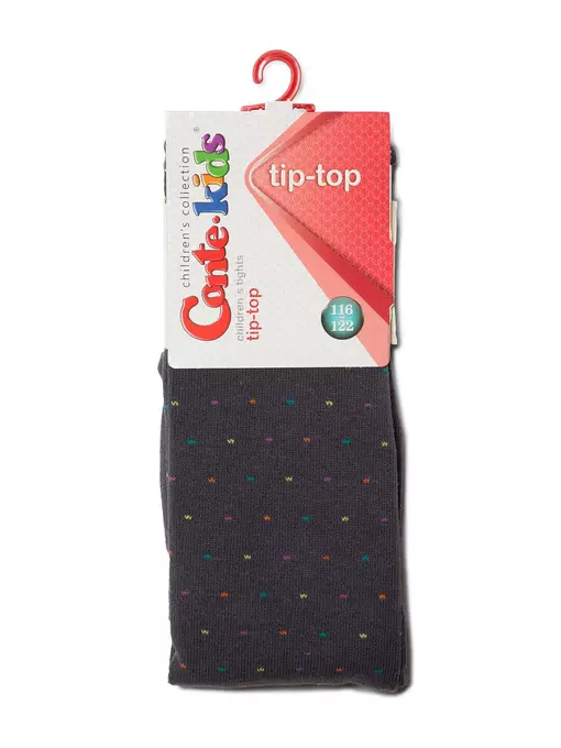 Детские колготки tip-top 474 темно-серый, , 116-122 (18), CONTE-KIDS, - 2