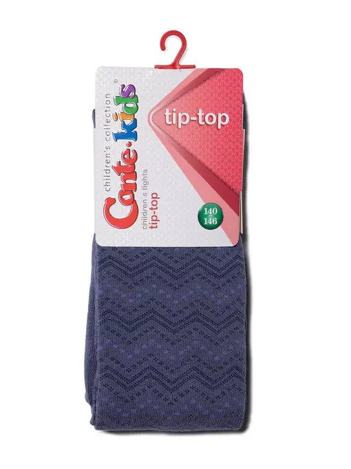 Детские колготки tip-top 351 темный джинс, 4С-06СП, 140-146 (22), CONTE-KIDS,  - 2