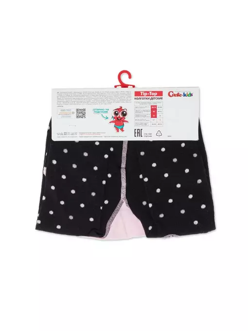 Колготки детские conte-kids tip-top 582 черный, 4С-01СП, 62-74 (12), CONTE-KIDS,  - 3