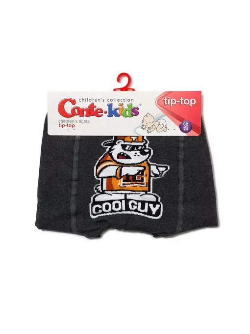 Детские колготки tip-top 496 темно-серый, 4С-01СП, 62-74 (12), CONTE-KIDS,  - 3