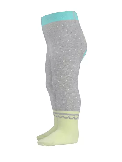 Детские колготки tip-top 383 серый-салатовый, , 62-74 (12), CONTE-KIDS, - 3