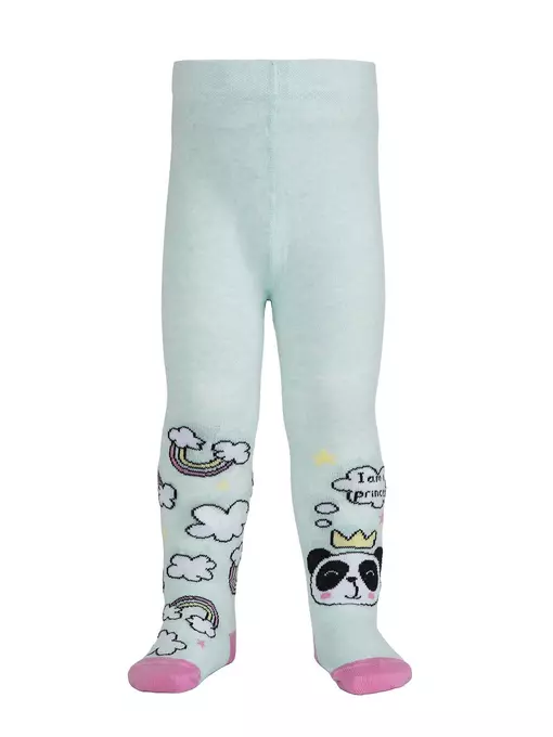 Колготки детские tip-top (весёлые ножки) 482 бледно-бирюзовый, 14С-79СП, 92-98 (14), CONTE-KIDS,  - 2