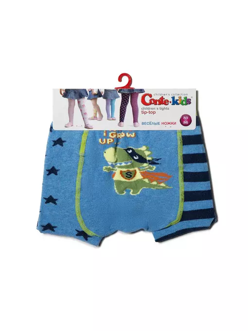 Колготки детские tip-top (весёлые ножки) 14с-79сп 358 голубой, 14С-79СП, 62-74 (12), CONTE-KIDS,  - 3