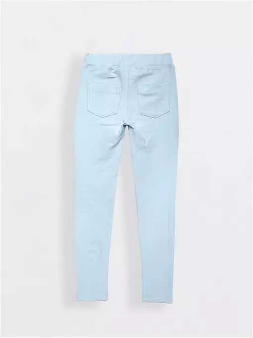 Джеггинсы для девочки с ярким рисунком из неоновых стразов rock star crystal blue, 18С-752ДТСП, 128,134-68, CONTE ELEGANT,  - 4