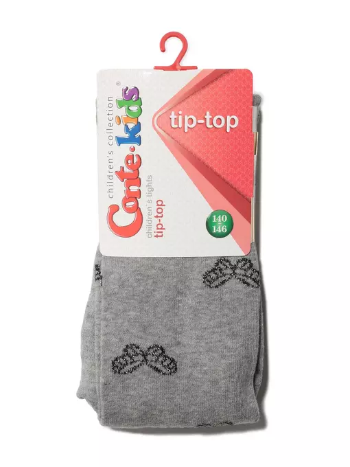 Колготки детские хлопковые conte-kids tip-top с люрексом 550 серый, 19С-36СП, 140-146 (22), CONTE-KIDS,  - 2