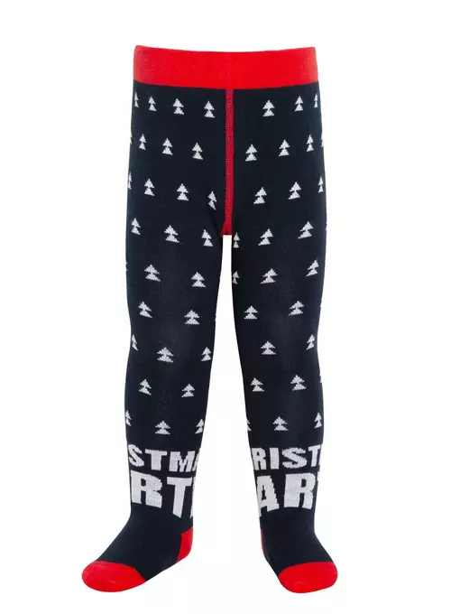 Колготки детские новогодние conte-kids new year 584 т.синий, 21С-31/1СП, 62-74 (12), CONTE-KIDS,  - 2