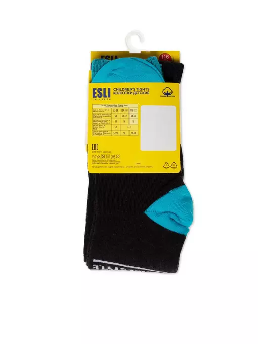 Колготки детские esli 597 темно-серый, 21С-72СПЕ, 116-122 (18), ESLI,  - 3