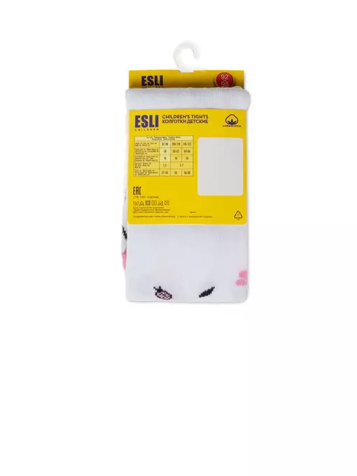 Колготки детские esli 595 белый, 21С-72СПЕ, 104-110 (16), ESLI,  - 3