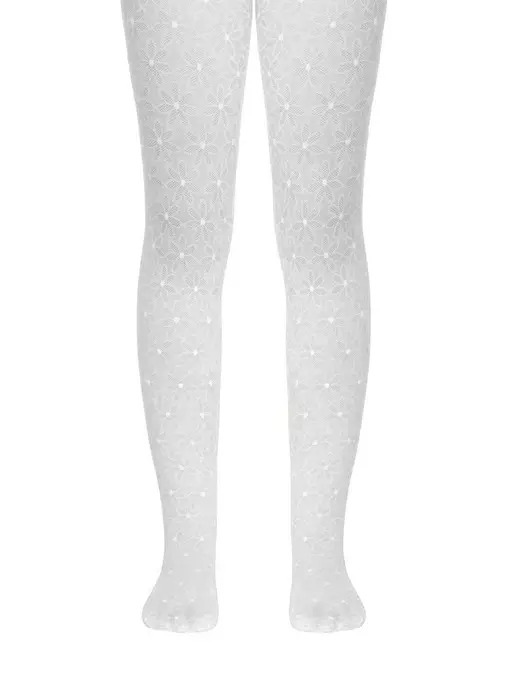 Колготки детские нарядные conte jasmine bianco, 16С-48СП, 140-146, CONTE ELEGANT,  - 2