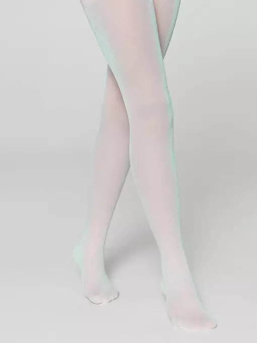 Колготки детские из микрофибры с люрексом holiday pastel pink, 20С-201СП, 116-122, CONTE ELEGANT,  - 2