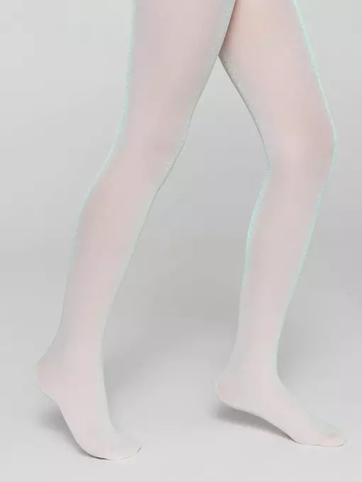 Колготки детские из микрофибры с люрексом holiday pastel pink, 20С-201СП, 116-122, CONTE ELEGANT,  - 4